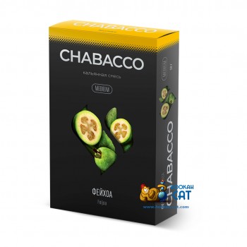 Бестабачная смесь для кальяна Chabacco Feijoa (Чайная смесь Чабако Фейхоа) Medium 50г